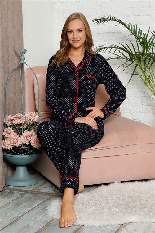 Kışlık Süet Pijama Takımı Siyah