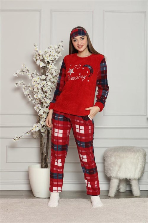 Polar Kadın Kırmızı Pijama Takımı
