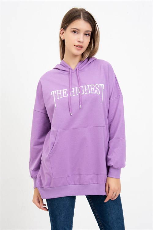 The Highest Baskılı Sweatshirt