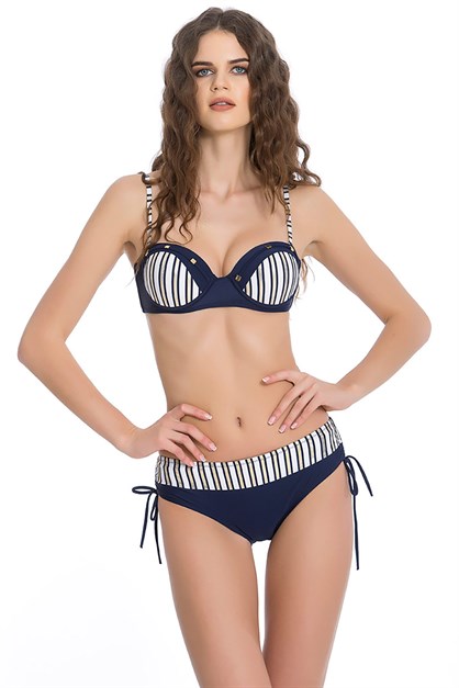 Full Lycra Desteksiz Bikini Lacivert