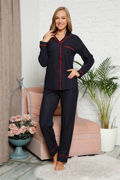 Kışlık Süet Pijama Takımı Siyah