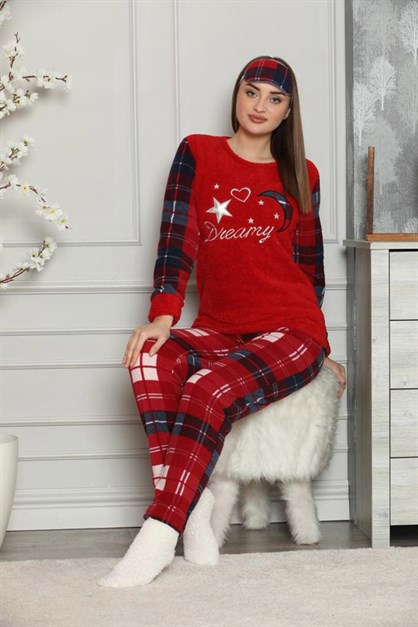 Polar Kadın Kırmızı Pijama Takımı