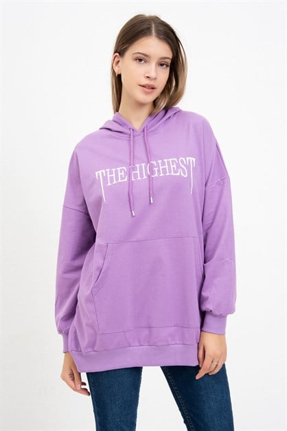 The Highest Baskılı Sweatshirt